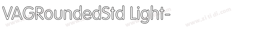 VAGRoundedStd Light字体转换